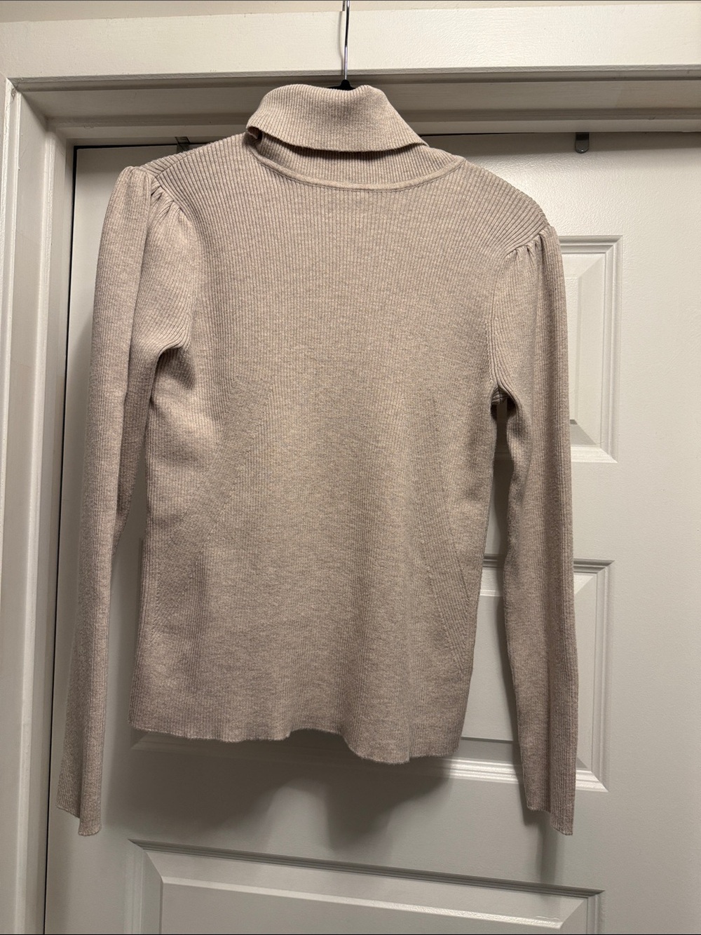 Denver Hayes Women's Cream Turtleneck Sweater